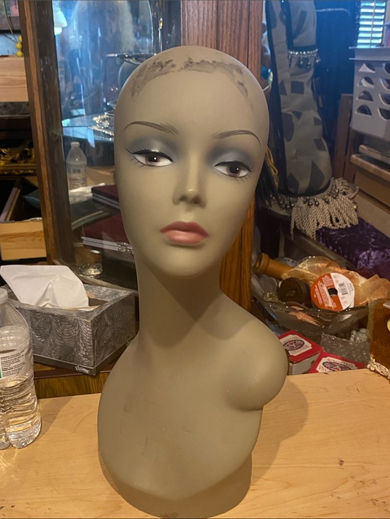 Other - Unbranded Women's Display Mannequin Head in Olive Green